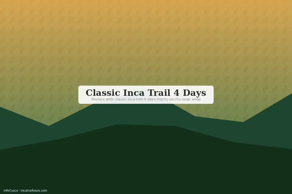 Classic Inca Trail 4 Days 3 Nights